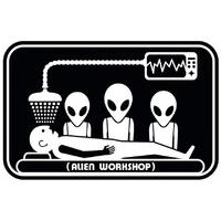 alien workshop abduction 3 skateboard sticker multi