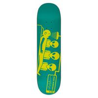 alien workshop logo skateboard deck dayglo abduction 8125