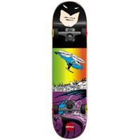 Almost Batman Flight Youth Complete Skateboard - Purple/Black 7.25\