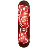 Almost Neon Sign R7 Skateboard Deck - Red 7.75\