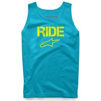 Alpinestars Ride Solid Tank Top - Carolina Blue/Yellow