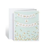 Always & Forever Bunting Wedding Card