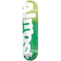 Almost Side Pipe HYB Skateboard Deck - Green Fade 8.5\
