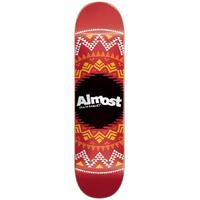 Almost Geo Aztec Skateboard Deck - Red 7.75\