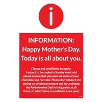 all about you mothers day card
