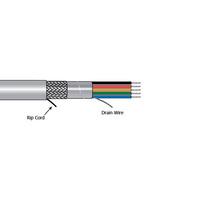 alpha wire 5118c sl005 xtra guard 1 8 core grey screened 24awg 10