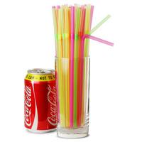 Alcopop Bendy Straws 10.5inch Neon (Box of 250)