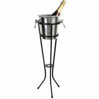 aluminium champagne bucket with stand bucket stand set