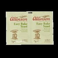 allinson easy bake yeast sachets 2g 2x 7 g