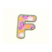 alphabet letter embroidered iron on motif applique 30mm x 35mm multico ...