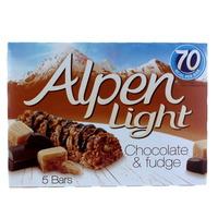 Alpen Light Chocolate and Fudge Bar 5 Pack
