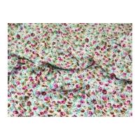 All Over Small Floral Print Viscose Challis Dress Fabric