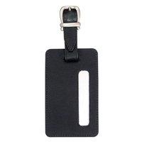 Alassio Luggage Tag (115mm x 70mm) Leather-look (Black)