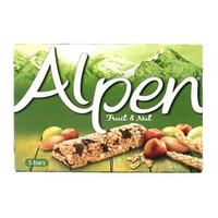 Alpen Fruit & Nut Cereal Bars 5 Pack