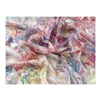 All Over Sequinned Stretch Mesh Lace Dress Fabric Multicoloured