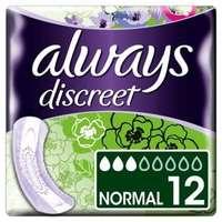 Always Discreet Moderate Normal non-winged Pad 12PK