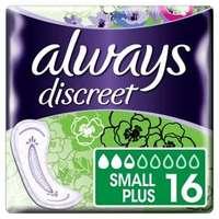 Always Discreet Light Small Plus with Wings Pad 16PK