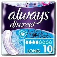 Always Discreet Moderate Long  non-winged Pad 10PK