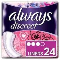 always discreet liners ultra mini 24pk