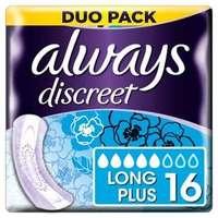 Always Discreet Long Plus with Wings Value Pad 16PK
