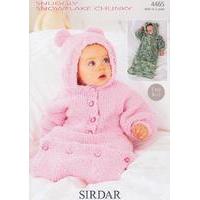 all in one and sleeping bag in sirdar snuggly snowflake chunky 4465