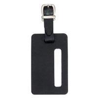 Alassio Luggage Tag 115mm x 70mm Leather-look Black 43115