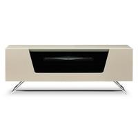 alphason cro21000cbiv chromium 2 tv cabinet 1000mm wide in ivory high