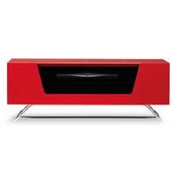 Alphason CRO21000CBRD Chromium 2 TV Cabinet 1000mm Wide in Red High Gl