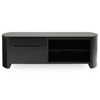 Alphason FW1350CB BLK Finewoods TV Cabinet with Storage 1350mm Wide in