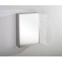 Almeria Single Door 40cm Wide by 60cm Tall Mirrored Bathroom Wall Cabinet