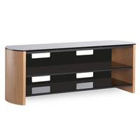 alphason fw1350sb lo finewoods tv cabinet 1350mm wide in light oak