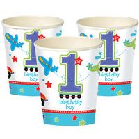 All Aboard 1st Birthday Paper Party Cups