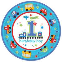 All Aboard 1st Birthday Party Plates