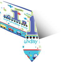 All Aboard 1st Birthday Party Table Cover