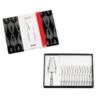 Alessi Nuovo Milano Cake Server and Pastry Fork Set