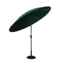 Aluminium 2.7m Shanghai Tilt Parasol in Green by Gardman