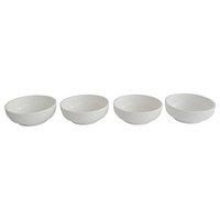 Al Fresco Super White Ceramic Tapas Food Serving Dish Bowl Sets (4 Piece Round