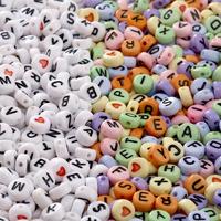 alphabet beads white pack of 250