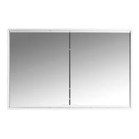 Alcudina White Double Door Mirror Cabinet