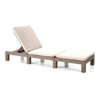 Allibert Daytona Sunlounger in Cappuccino with Cushion