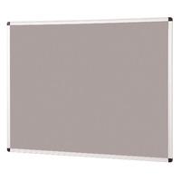 aluminium framed standard noticeboard grey 600mm x 900mm