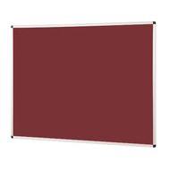 Aluminium Framed Standard Noticeboard Burgundy