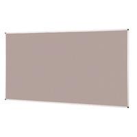 aluminium framed standard noticeboard grey 1200mm x 2400mm