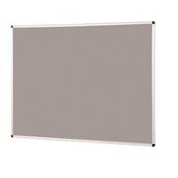 aluminium framed standard noticeboard grey