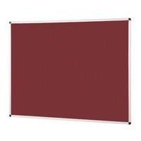 aluminium framed standard noticeboard burgundy