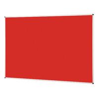 aluminium framed standard noticeboard red 1200mm x 1800mm