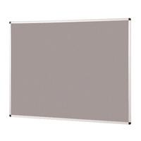 aluminium framed standard noticeboard grey 900mm x 1200mm