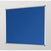 ALUMINUM FRAME NOTICEBOARD - 900 x 600MM SILVER FRAME BLUE BOARD