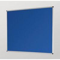 ALUMINUM FRAME NOTICEBOARD - 1800 x 1200mm silver frame blue board