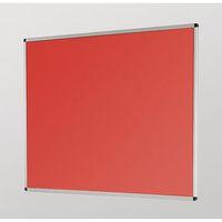 ALUMINUM FRAME NOTICEBOARD - 1800 x 1200mm silver frame red board
